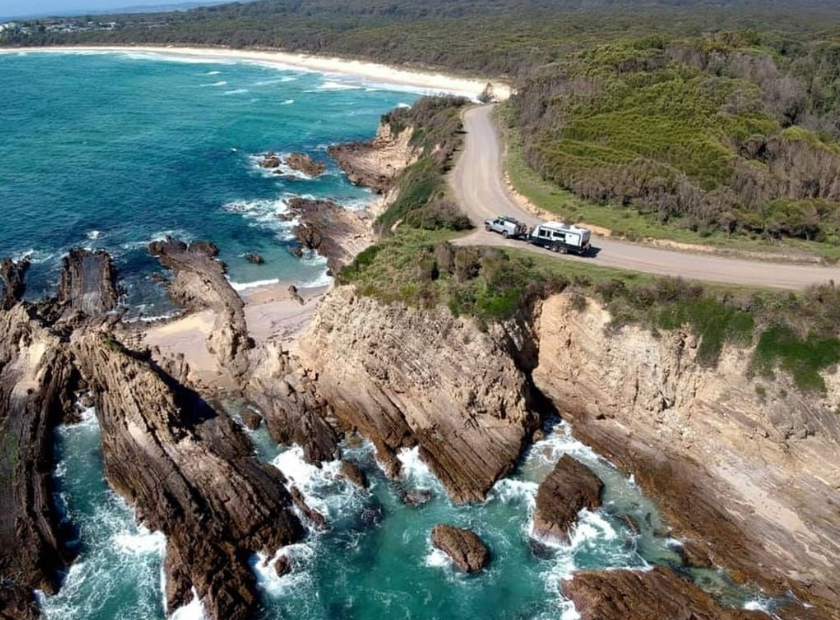 Sunseeker caravan on the road