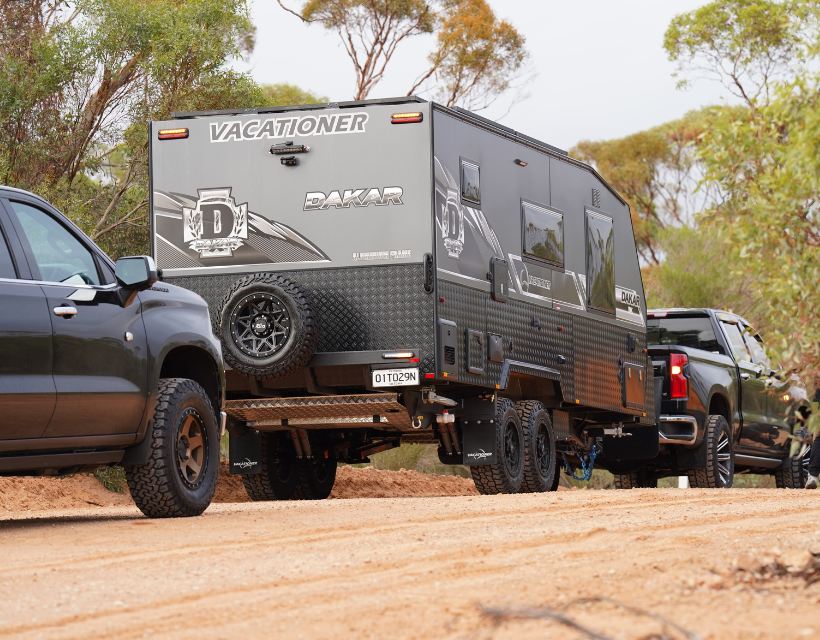 Vacationer Caravans on the road